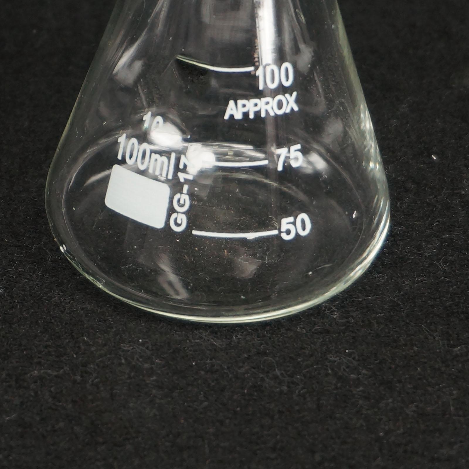 100ml Quickfit 24/29 Joint Lab Conical Flask Erlenmeyer Boro Glass Graduated