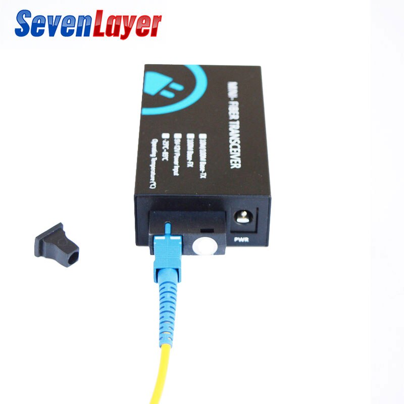 Media Converter 2 RJ45 1 SC 10/100M Fast Ethernet Switch Converter 20KM Ethernet mini Fiber Optical Single Mode fiber Port