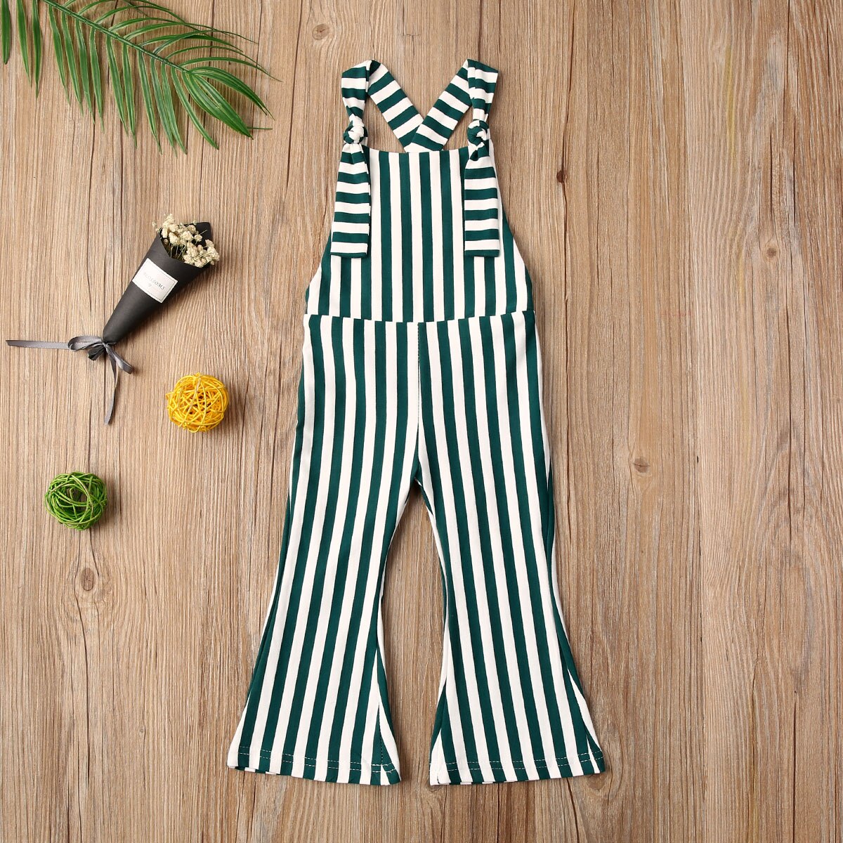 Sommer baby pige tøj børn stribet romper jumpsuit smækbukser overalls outfits 6m-5t