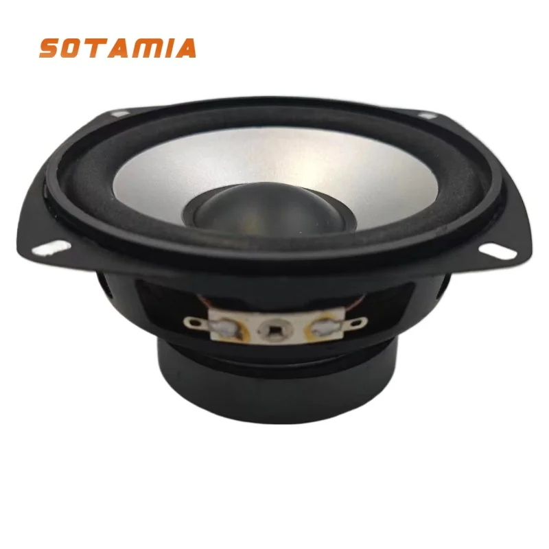 Sotamia 1 stk. 4 tommer fuldtonehøjttaler bashøjttaler 6 ohm 20w hifi-højttaler skumkantlyd musik hjemmebiografhøjttaler bogreol