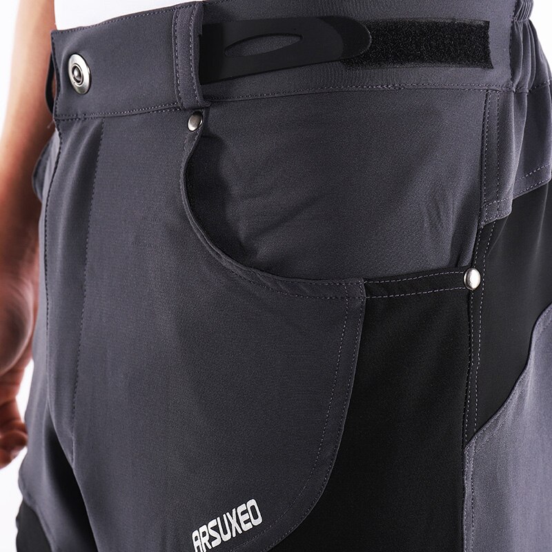 ARSUXEO Herren Sommer schnell trocken Wandern kurze Hose draussen Sport Atmungsaktive Kurze Hosen Wandern Camping bergab MTB Fahrrad kurze Hose