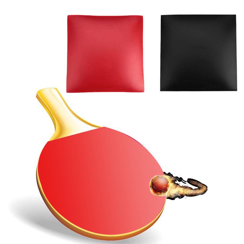Bærbar bordtennis racket bordtennis gummi rød sort udendørs gadget spil bordtennis pad ærme nyttigt