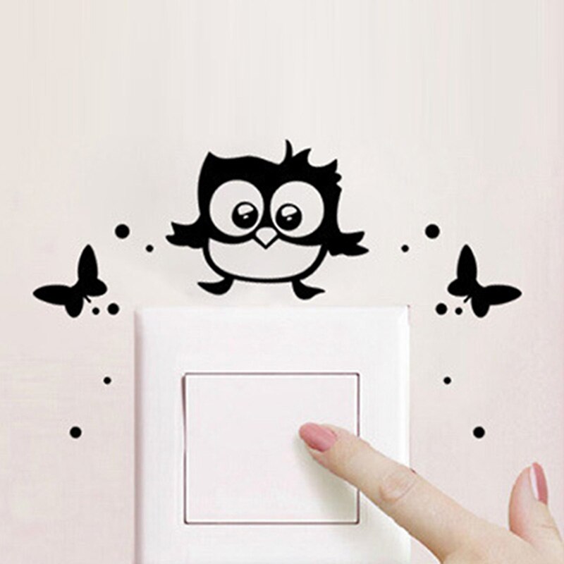 Mooie Uil Muurstickers Cartoon Kinderkamer Decoratie Verwijderbare Babykamer Muurstickers Decor Achtergrond Muur Sticker