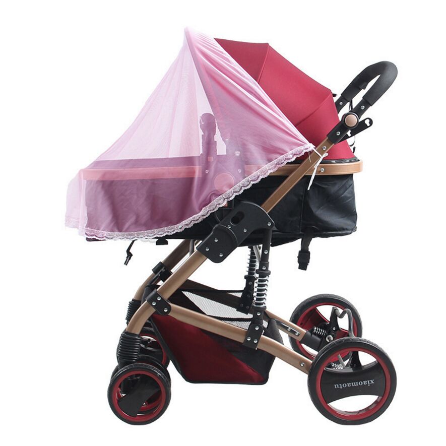 2018 vendita calda accessori per passeggini protezione per neonati sicura zanzariera rete per insetti accessori per passeggino a rete: White 01
