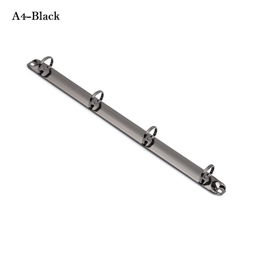 A4/B5/A5/A6/A7 Metal Loose-leaf Binding Clips Sliver Spiral Binder File Folder DIY Album Diary Scrapbook Notebook Ring Binder: A4-Black