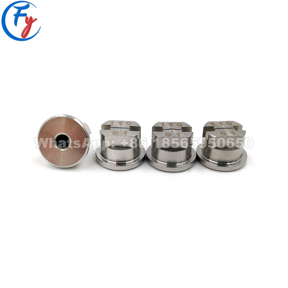 High pressure stainless steel jet flat fan spray nozzle assembly, metal cleaning and precessing, degreasing and rinsing