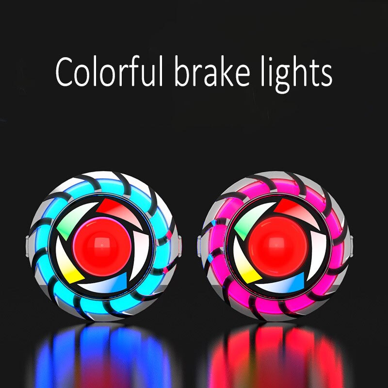 Motorrad LED Brems Lampe Rücklicht Engel Auge Licht Bremslicht Motorrad Bunte Licht Lampe Für Motorrad Lampe Zubehör