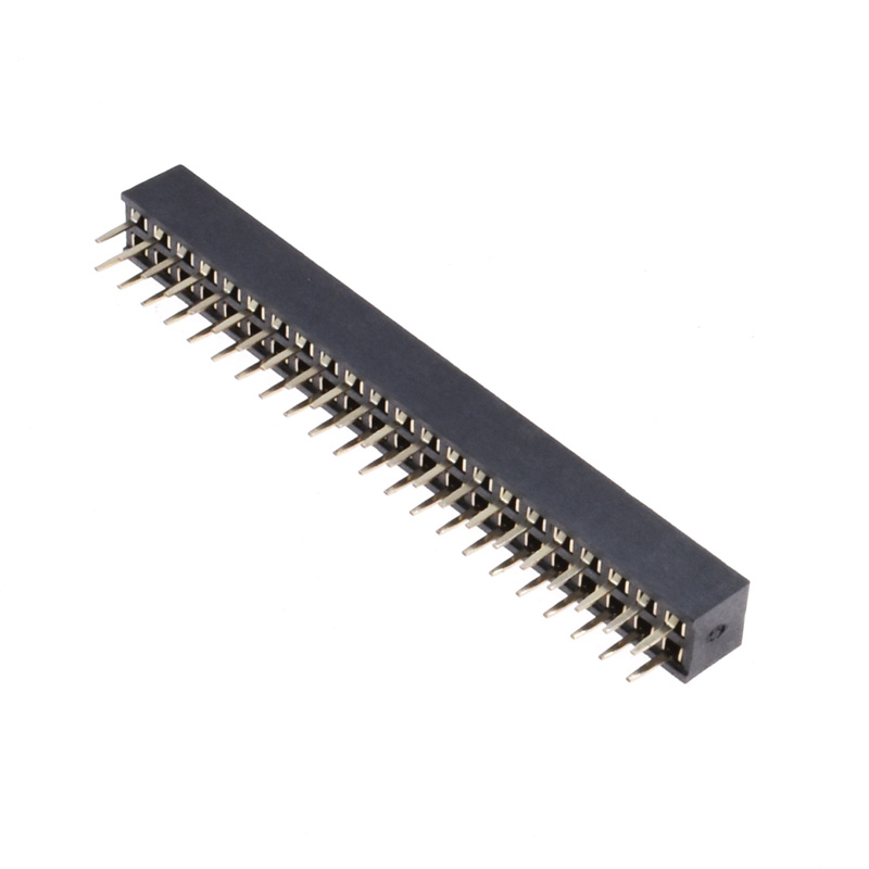 10pcs 2.54mm 2mm Connector Female Set 1X4 to 1X40 Pin 2X4 to 2X25 Pins Single Double Row PCB Connector Strip Pin Header: 2x22Pin
