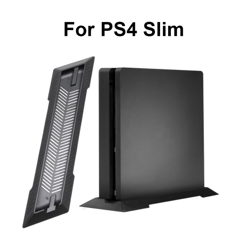 Vertikaler ständer für  ps4 schlanke konsolen, dockingstation, halterung für  ps4 host-basis für  ps4 pro-konsolen, gaming-zubehör: P4 schlanke schwarze