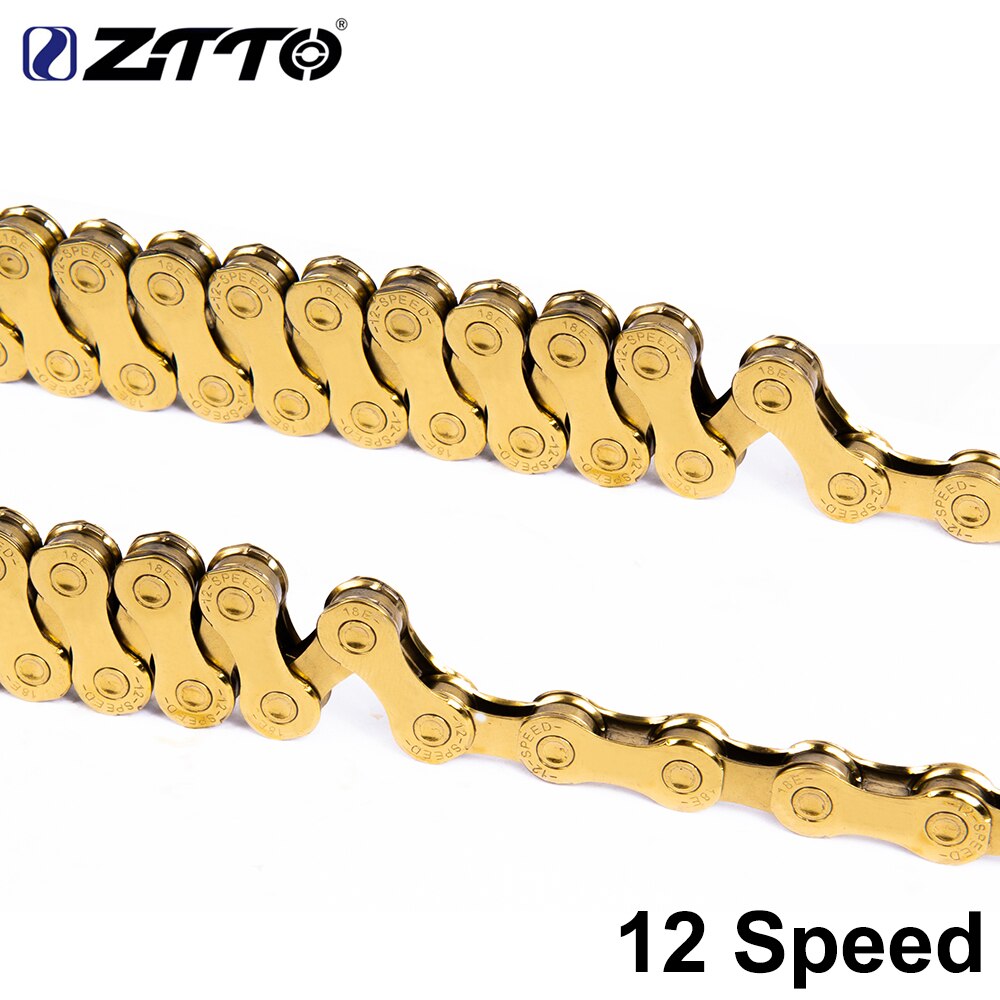 Ztto 12- speed chain gold 12s eagle gold 12- speed chain  x1 x12 1 x 12 system stik indeholder 126l link til mtb km cykeldele