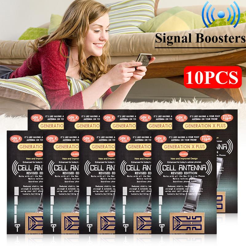 10 x Boosters de Signal de téléphone portable pour les téléphones portables Radios bidirectionnelles Beeper de talkie-walkie de PDA, même les téléphones sans fil dans votre maison