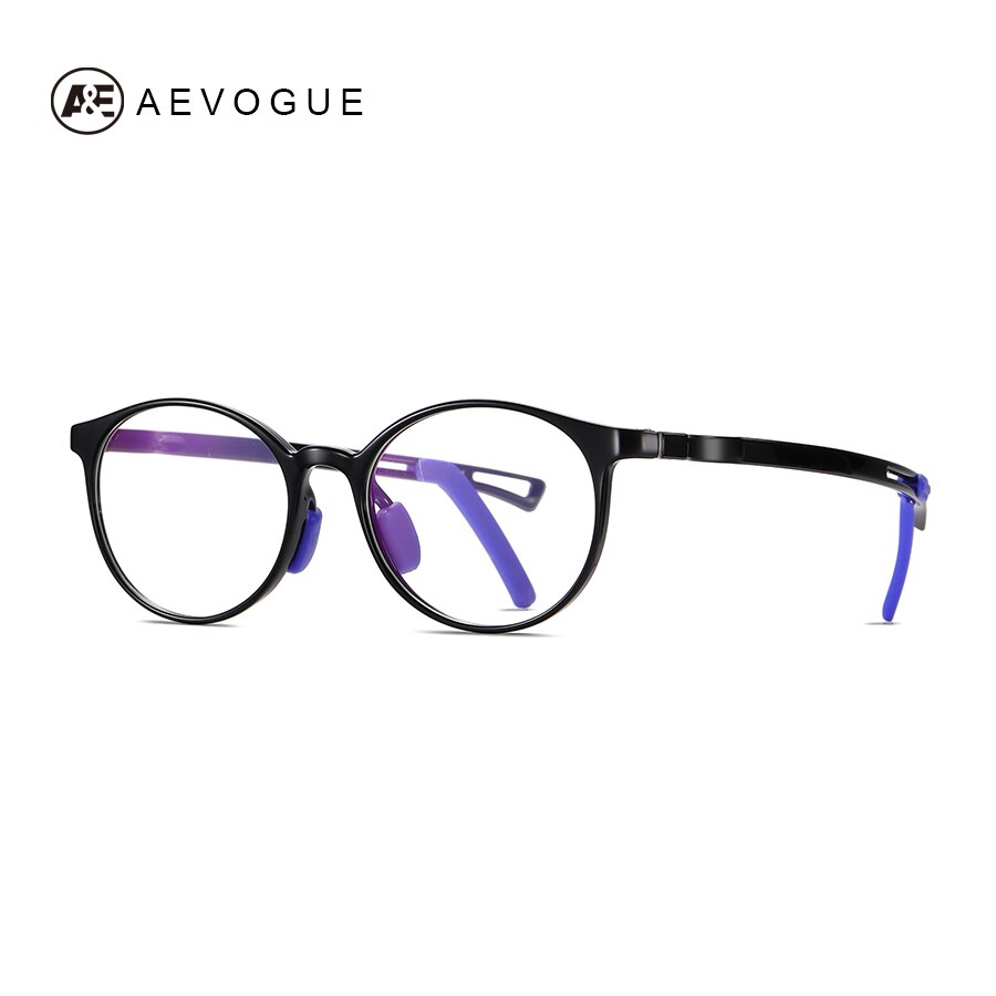 AEVOGUE Child Anti Radiation Optical Frame TR90 Blue Light Blocking Glasses Game Eyeglasses AE0917: NO.1
