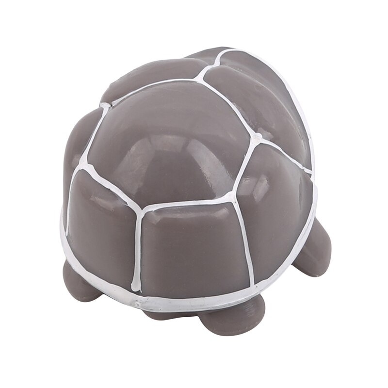 Cute Tortoise Telescopic Head Keychain Cartoon Turtle Key Ring Anti Stress Squeeze Toys Funny Vent Toy Random Color: Grey
