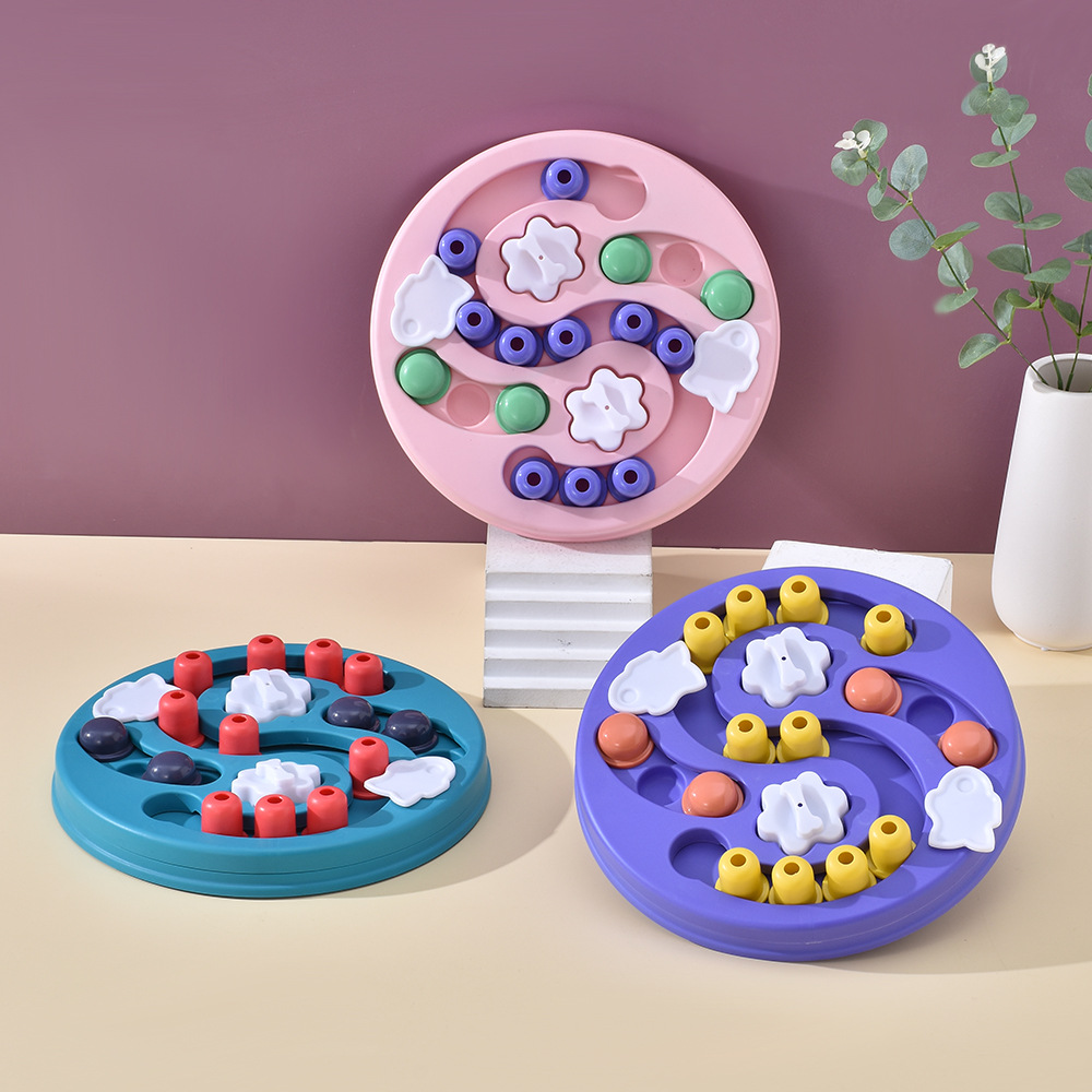 Jouets Puzzle pour chiens, mangeoire lente interactive, augmentation des chiots, distributeur de nourriture IQ, manger lentement, bol antidérapant, jeu d'entraînement pour animaux de compagnie, chat et chiens