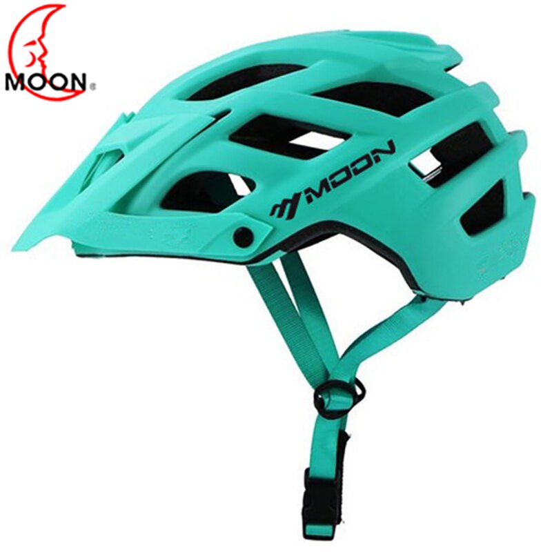 MOON-Casco de seguridad para bicicleta de montaña TRAIL XC para hombre, Ciclismo de Carretera M L: Lake Blue / M