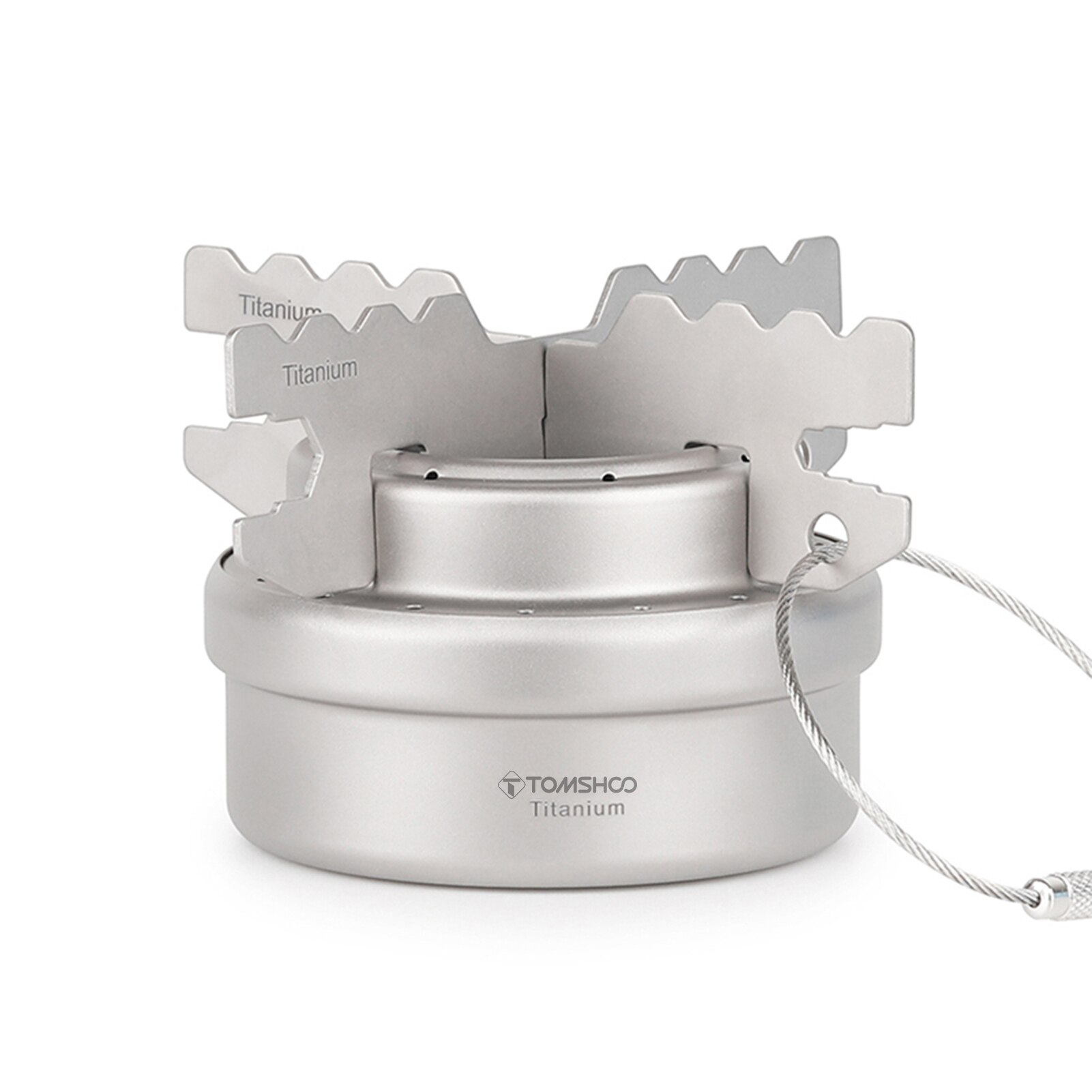 LIXADA/TOMSHOO Titanium Alcohol Stove Mini Portable Outdoor Camping Alcohol Stove for Hiking Cooking Picnic Burner Camping Stove: TOMSHOO Set 5