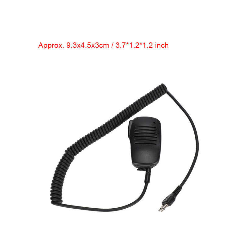 IC-A2 Handheld Mic Speaker Microphone for ICOM Two-way Radio 360 Degree Rotatable clip 3.5mm earpiece jack