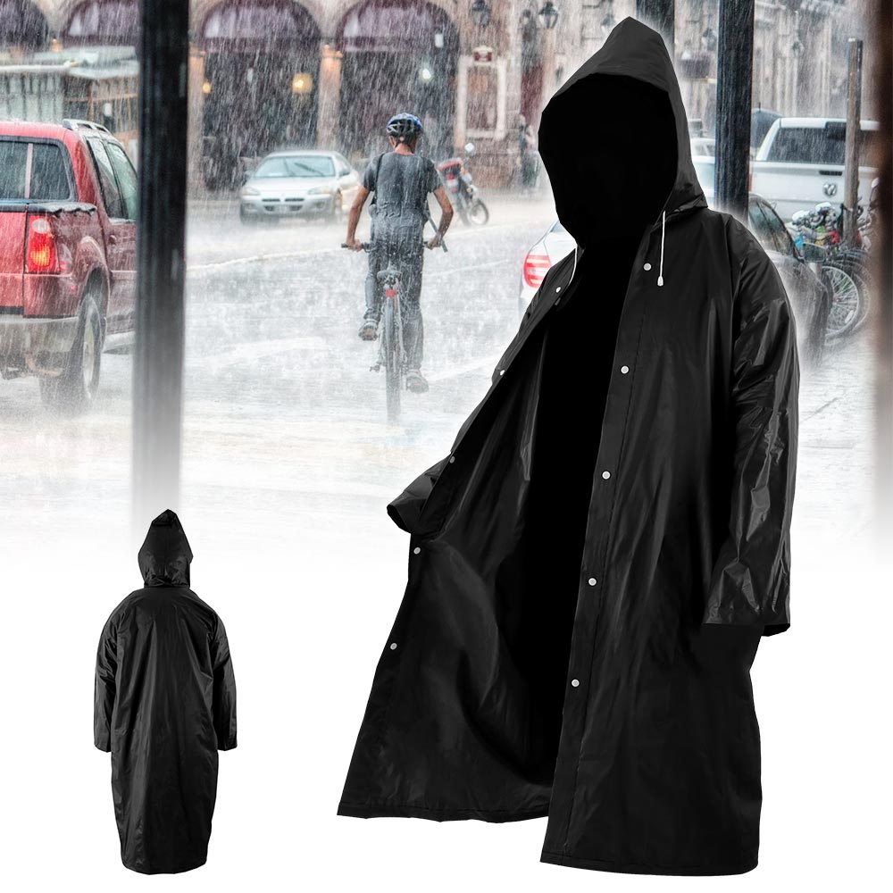 Women Transparent Raincoat Men Black Rain Clothes covers Impermeable Rainwear Poncho Waterproof Hooded Rain Cover