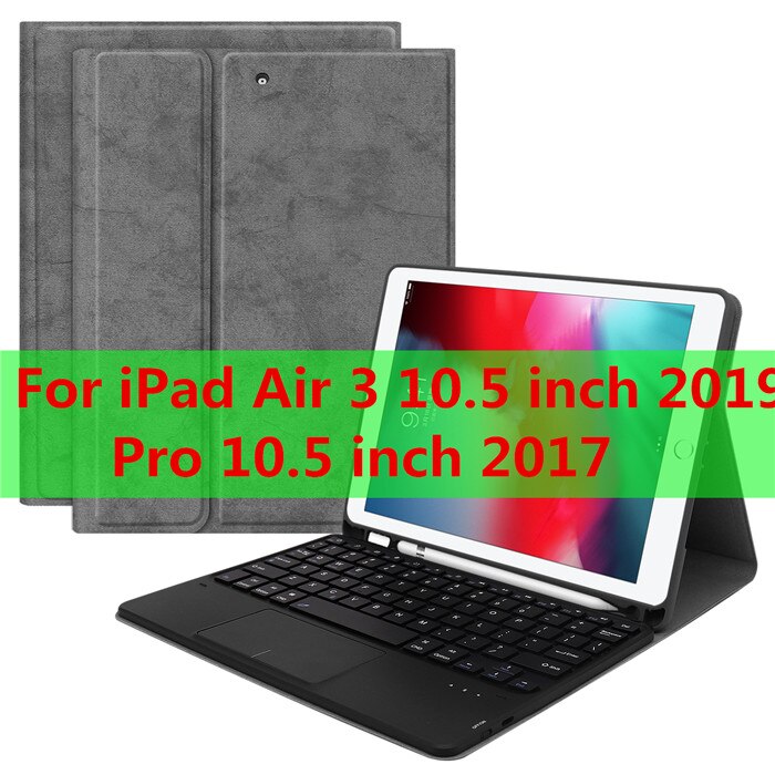 Touchpad Keyboard Case For iPad mini 5 7.9 6th 9.7 Pro 11 Air 3 10.5 Case mouse keyboard for iPad 7th 10.2 keyboard: T-1058-4-gray