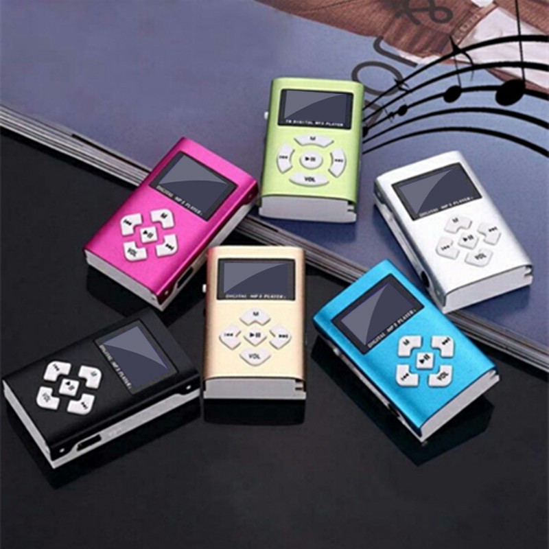 USB Mini MP3 Player LCD Screen Support 32GB Micro SD TF Card