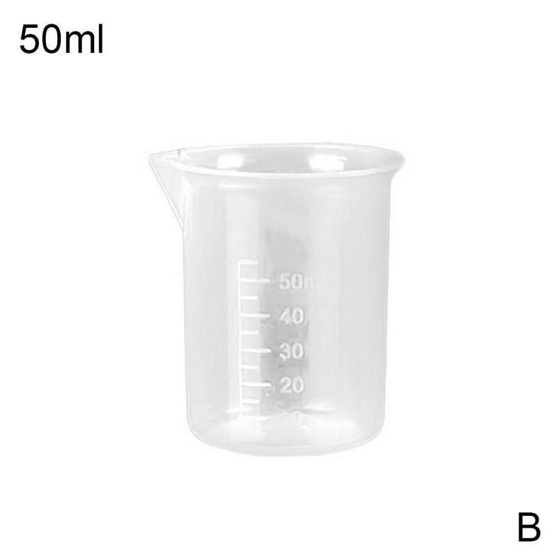 Kitchen Baking Measuring Cup Milk Liquid Flour Graduated Measure Jug Anti Leak Plastic Pour Water Beer Pitcher Kitchen Accessory: 50ml
