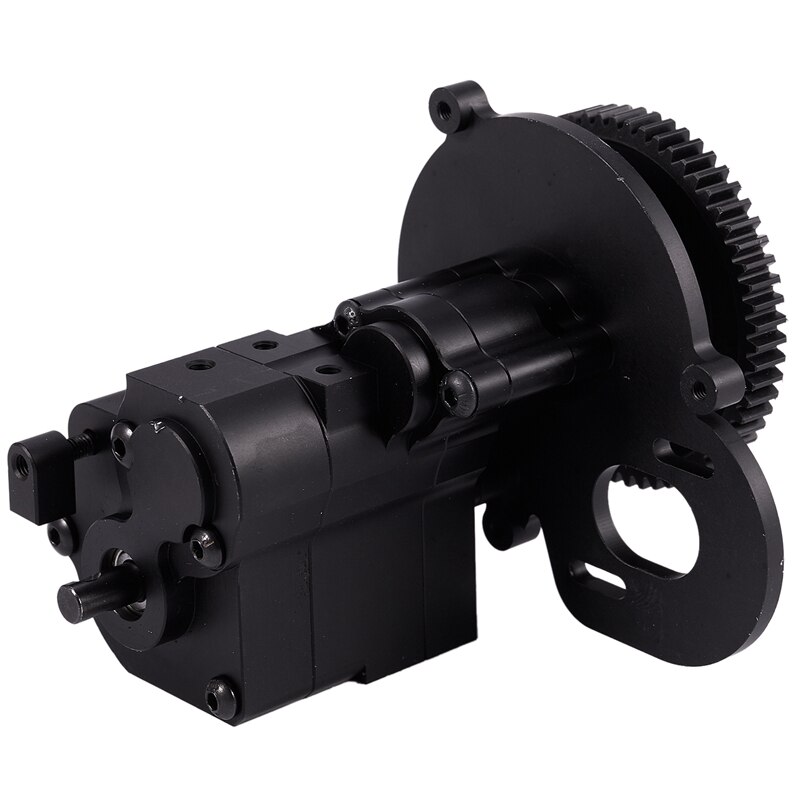 Metalen cnc-chassis / versnellingsbak tussenbak middenversnellingsbak transmissiekast 2 versnellingen voor 1/10 axiale scx 10 wraith 90018 rc crawler