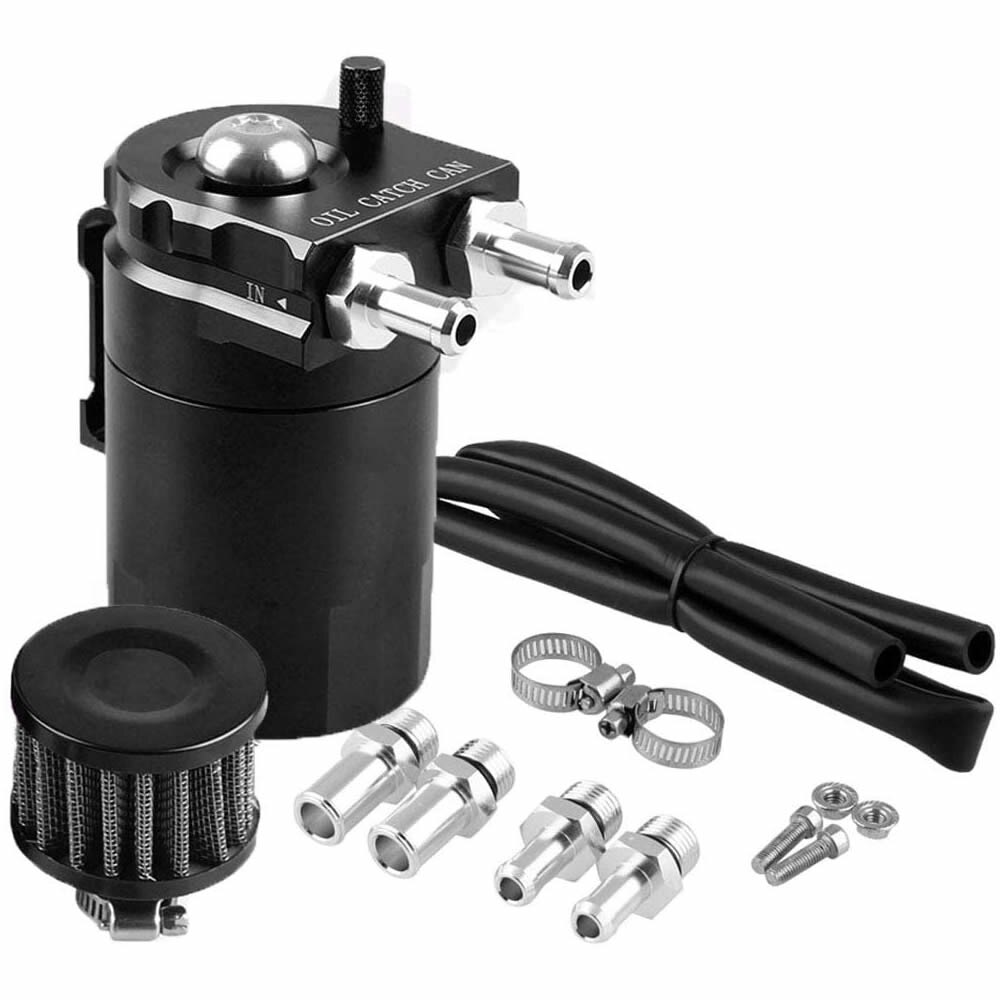 Séparateur d'huile d'air attraper le réservoir de réservoir 300ml avec le Kit de filtre de reniflard polonais déflecteur aluminium universel