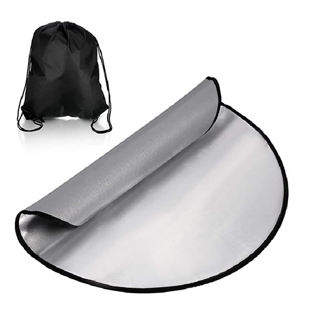 BBQ Fireproof Mat Fire Pit Mat Stove Fireproof Grill Mat Protect Your Deck Patio Lawn Or Campsite From Popping Embers