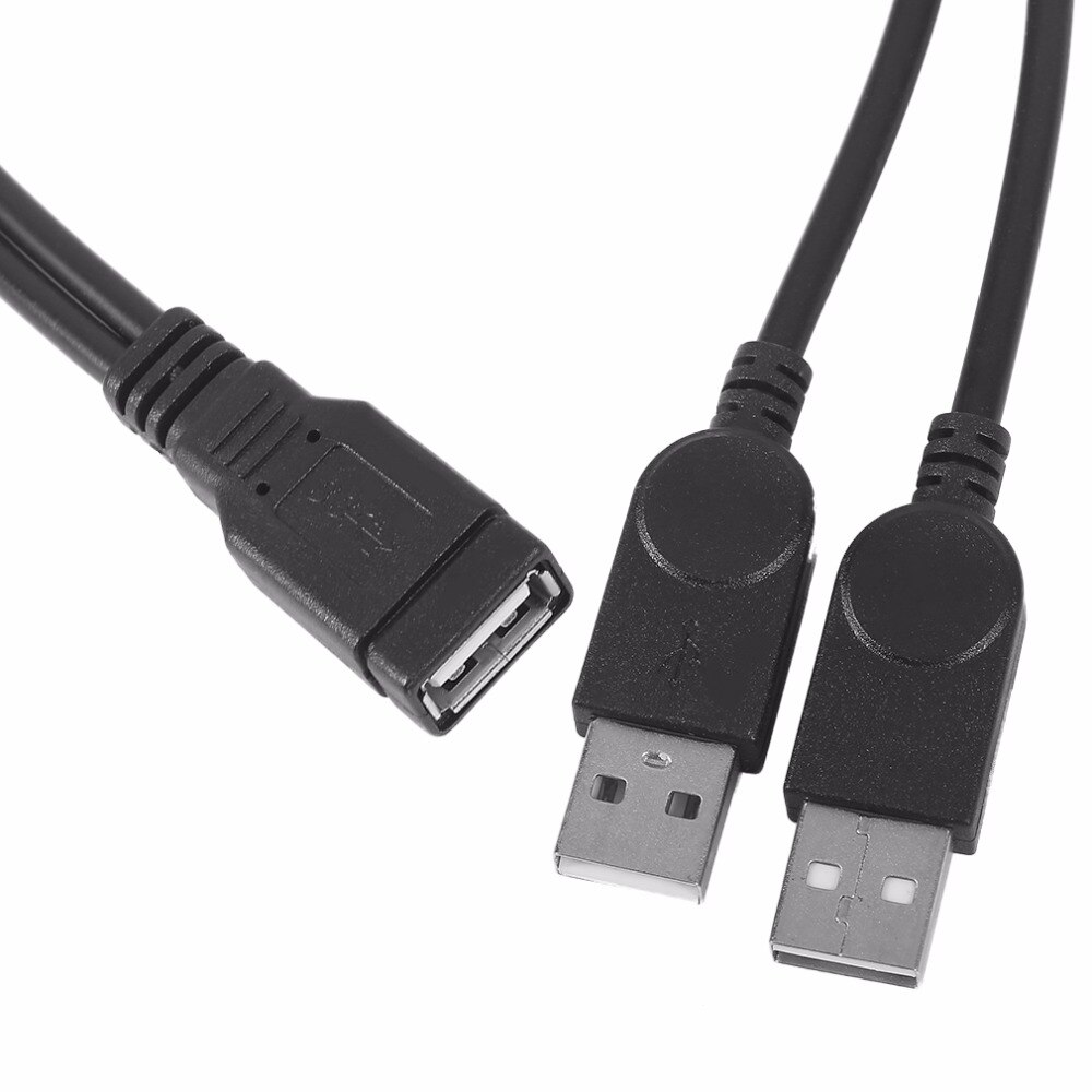 30 Cm Verlengkabel Usb 1 Female Naar 2 Dual Usb Male Data Hub Power Adapter Y Splitter Usb Opladen power Cord Kabel