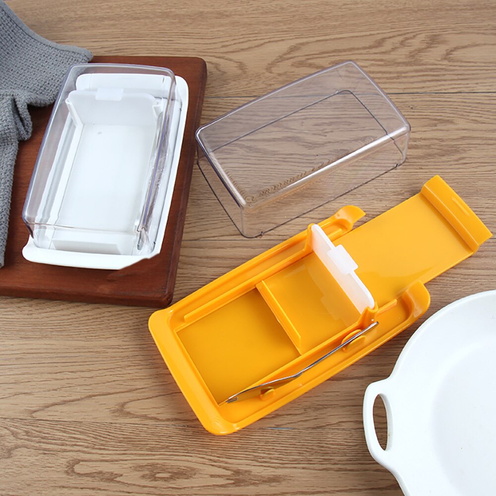 Smør fad boks container ost server forsegling opbevaringsholder bakke med låg køkken spisestel til hjemmeskæring mad ost