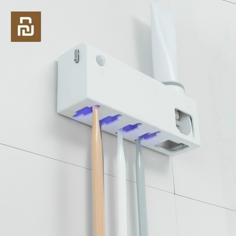 Xiaomi dr.meng smart sterilisering tandbørsteholder uvc sterilisering induktion tandbørste dispenser genopladelig vægmonteret