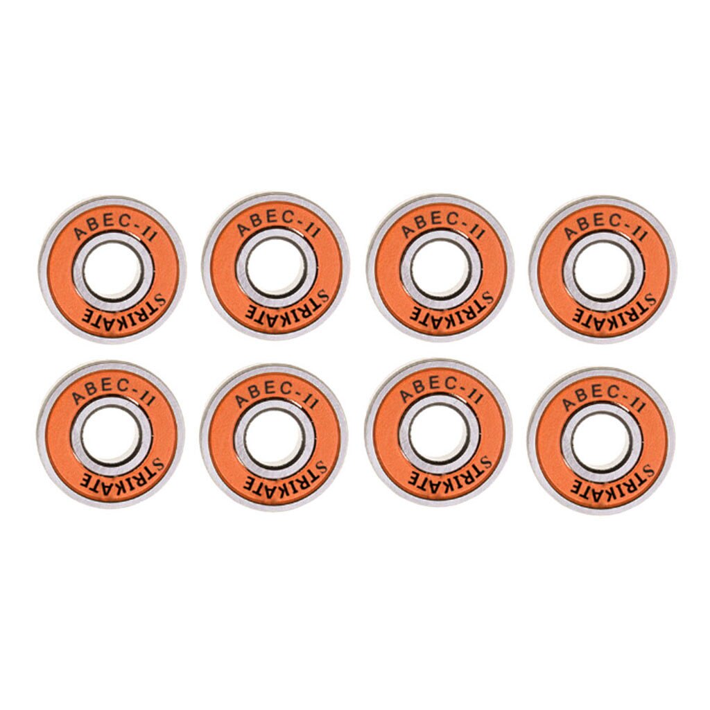 8 stk abec 11 skate lejer 608rs højtydende rulleskøjte kuglelejer vandtæt støvtæt snavsbestandigt skateboard leje: Orange