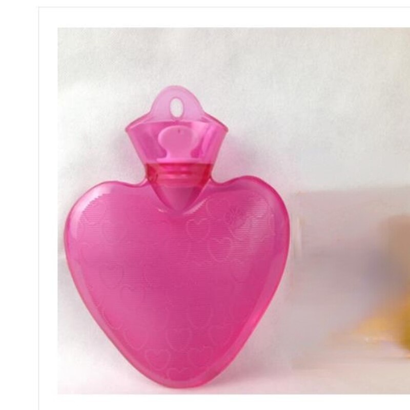 Borsa scaldamani a forma di cuore bottiglia di acqua calda di lavaggio in PVC riscaldamento della pancia invernale iniezione d&#39;acqua sicurezza antideflagrante: 750ML-2