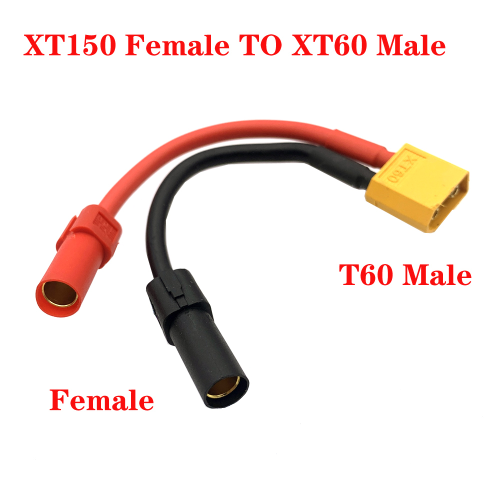 XT60 XT90 to AS150/XT150 Male/Female Plug Adapter Cable 12AWG Wire Silicon Wire Balanced charge Adjustment Conversion Connector: Red