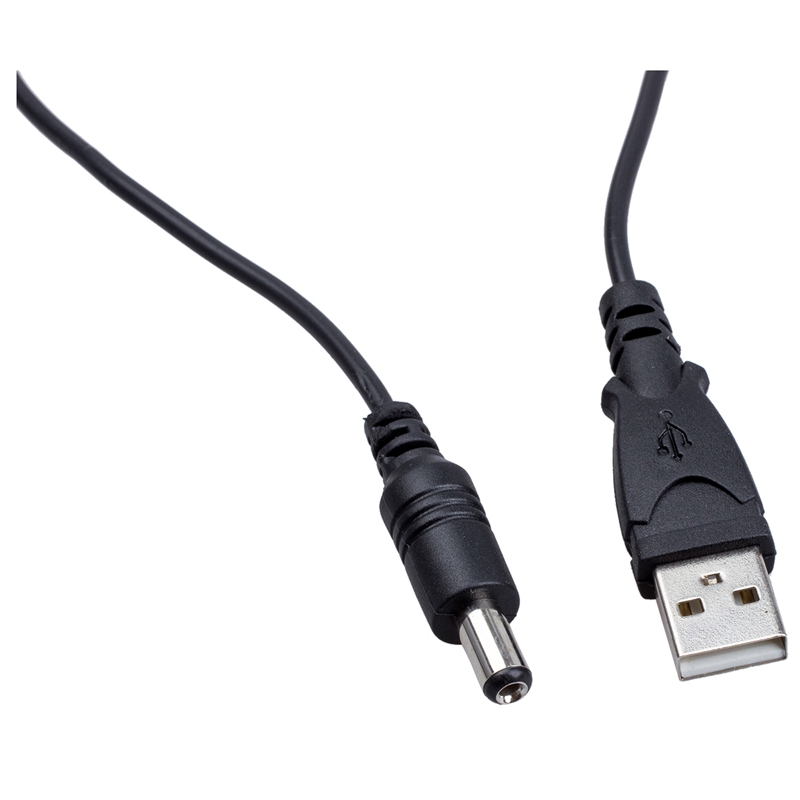 USB To 5.5Mm/2.1Mm 5V DC Barrel Jack Power Cable With USB 2.0 A Type Male To Single 3.5Mm Jack DC Power Cable