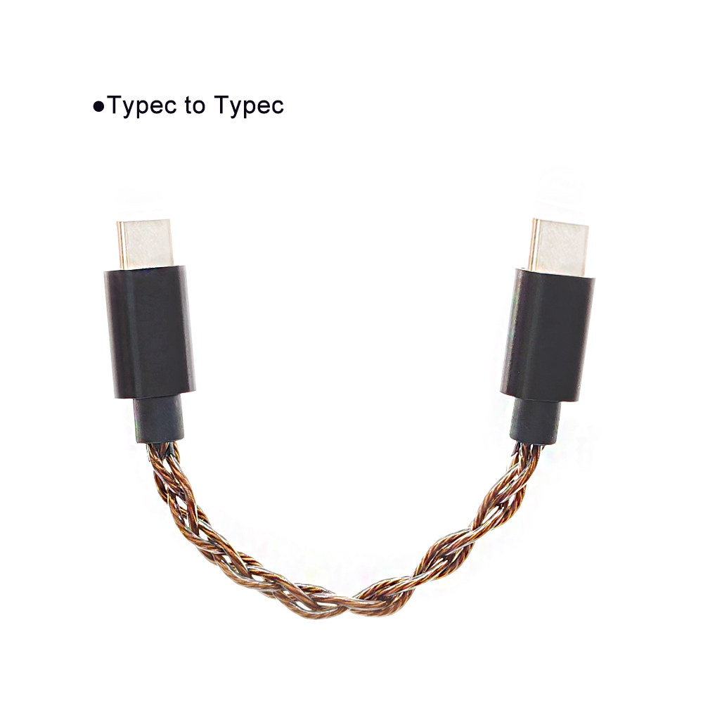 USB Type C naar DAC Hifi-adapter Oortelefoonversterker Digitale decoder Type C naar verlichting AUX Audiokabel Converter OTG-adapterkabel: Blauw / < =0.5m