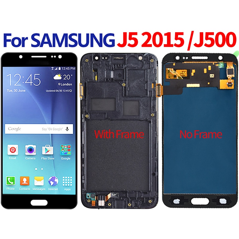 For Samsung Galaxy J5 LCD J500 J500F J500G J500M J500H J500FN LCD Display Touch Screen Digitizer Assembly Frame