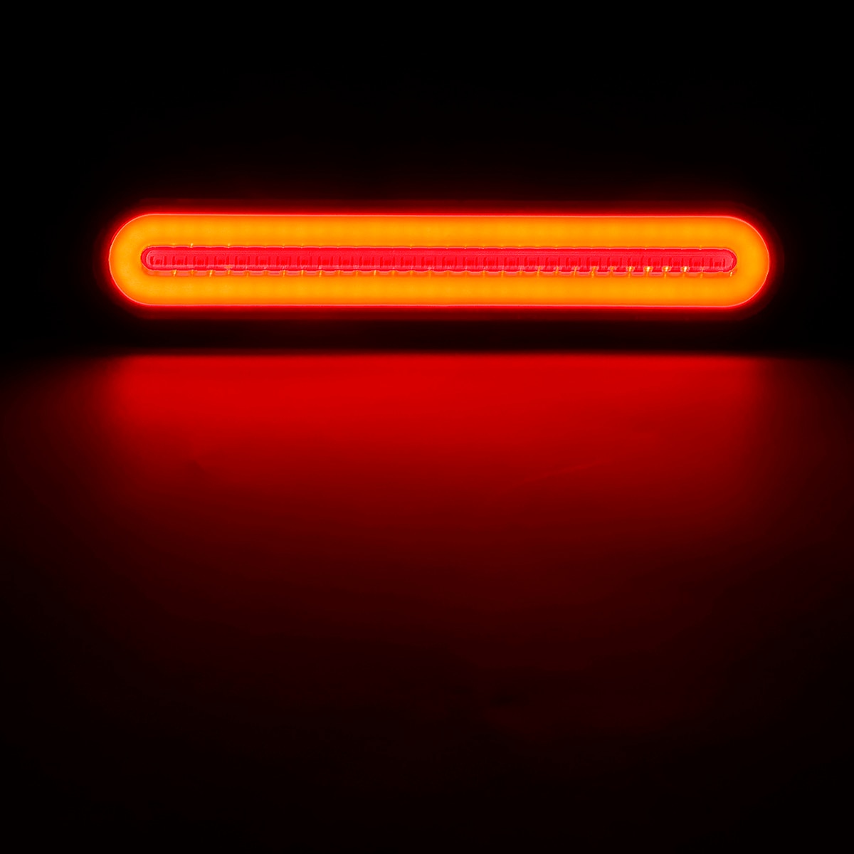 Vattentät ledd trailer lastbil bromsljus 3 in 1 neon halo ring svans broms sluta flöda blinkers lampa lampa blinkar 12v-24v