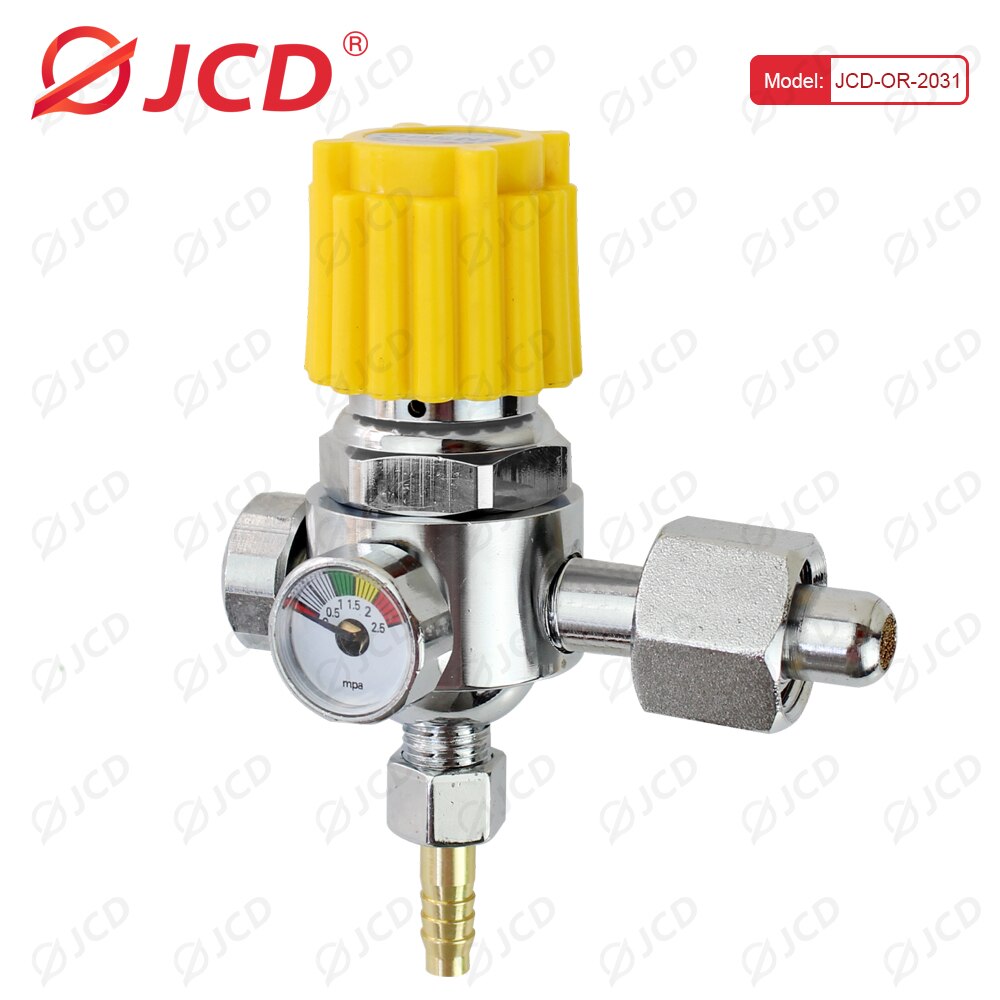 Jcd G5/8 &quot;0-25Mpa Zuurstof O2 Mig Tig Flow Meter Gas Regulator Flowmeter Lassen Weld Gauge Oxygenregulator Druk reducer