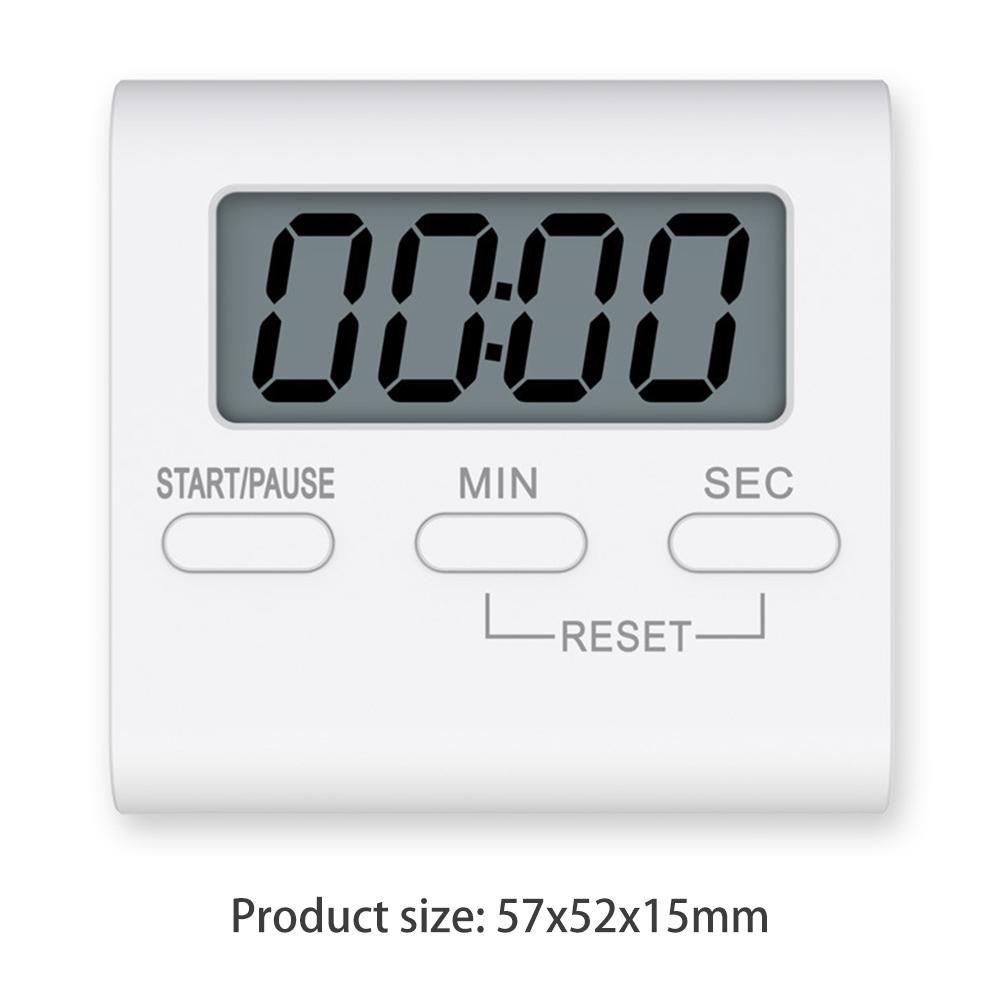 Minuterie de douche étanche avec support magnétique, compte à rebours, horloge de cuisine, HOTimer: GRIS