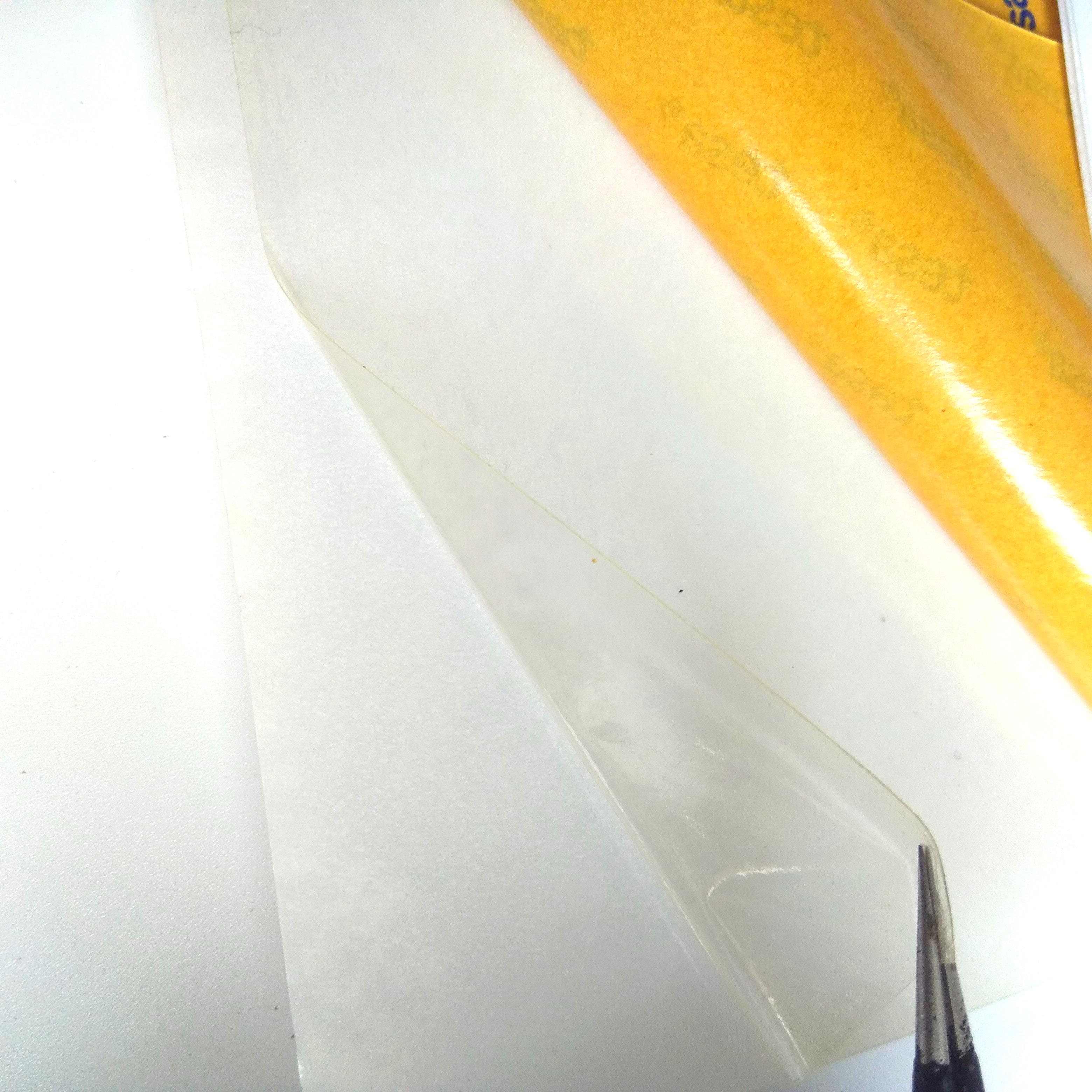 TESA-Lámina adhesiva de doble cara, 68547 fina, 0,1mm de grosor, superpegajosa, resistente, 4x8 pulgadas, 100MM x 200MM, color transparente