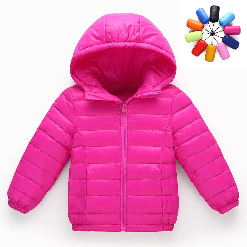 hiver garçons filles mince vers le bas coton manteau bébé enfants printemps automne doudoune enfants 3-11Y vêtements d'extérieur