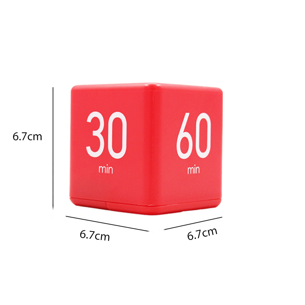 Rollover Timer For Set Time Reminder Kitchen Study Sport Office Portable Time Management Tool Cube Countdown Timer