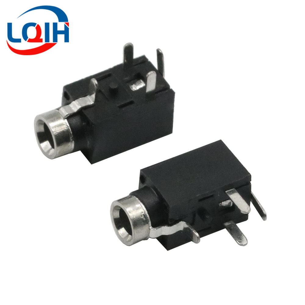 10 Uds 2,5 3,5 MM conector para auriculares Audio Video hembra conector estéreo de doble canal conector estéreo montaje en Panel de soldadura PJ-210B PJ-392: Verde militar