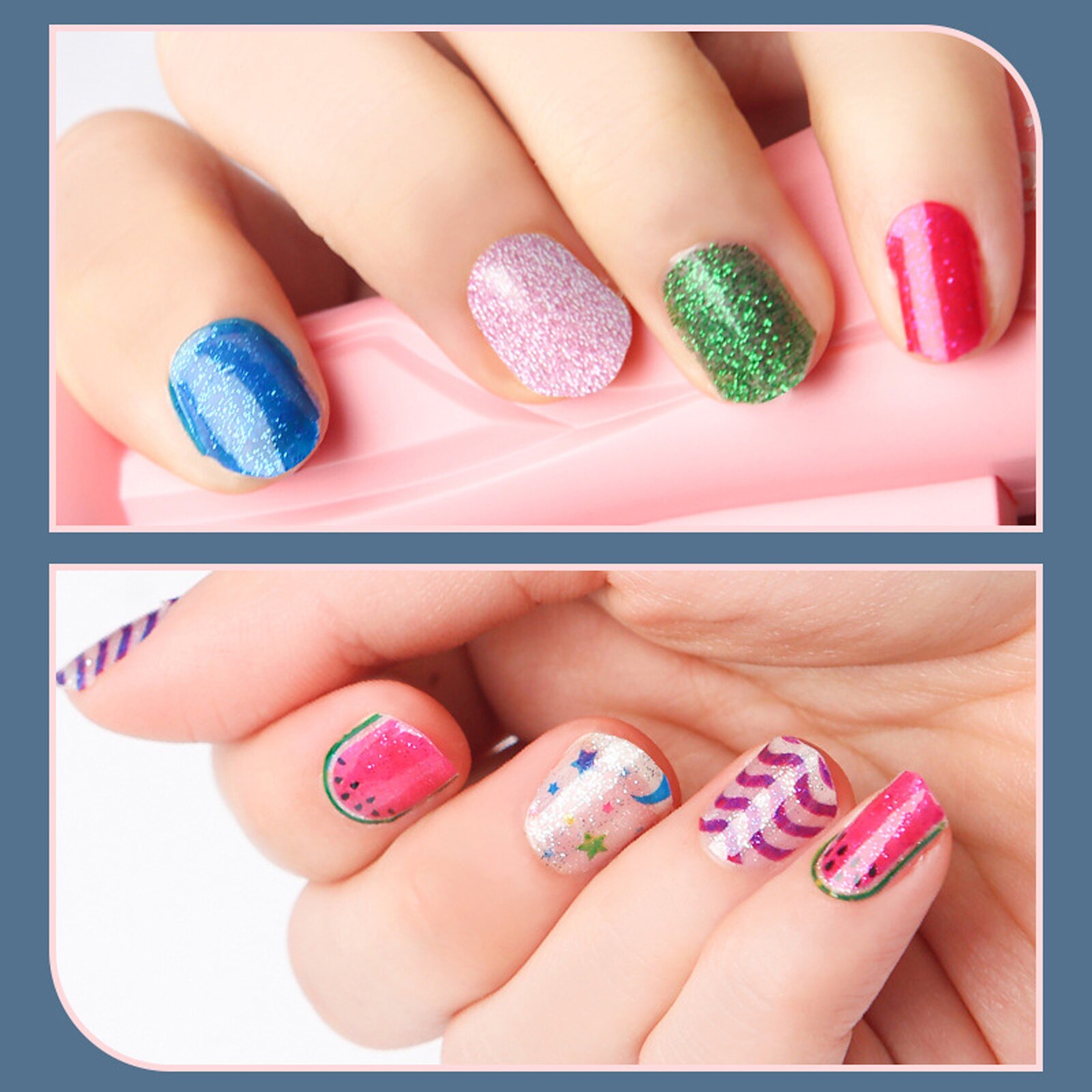 Nagelmaschine mit weichem druckkopf zum aufbringen verschiedener aufbringen und zum basteln von aufklebern – schönheitsaccessoire