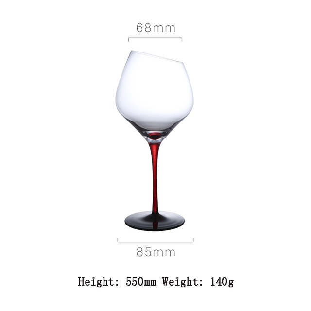 Verre à vin à fond plat en cristal sans plomb, fait à la main, couleur créative, verres à boisson, de mariage: E