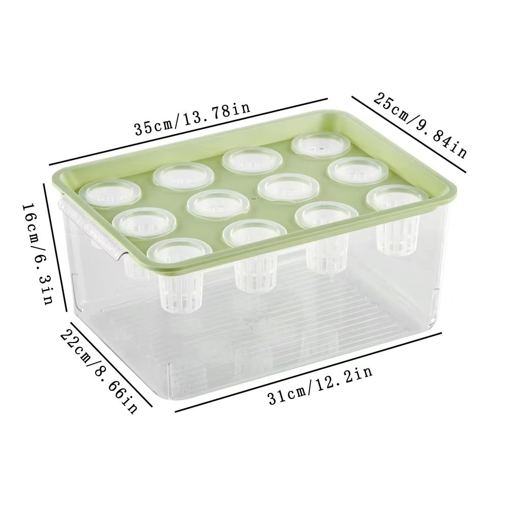 Transparent Hydroponic Grow Fish Tank Self-Cleaning Healthy Environment Planting Container Soilless Cultivation