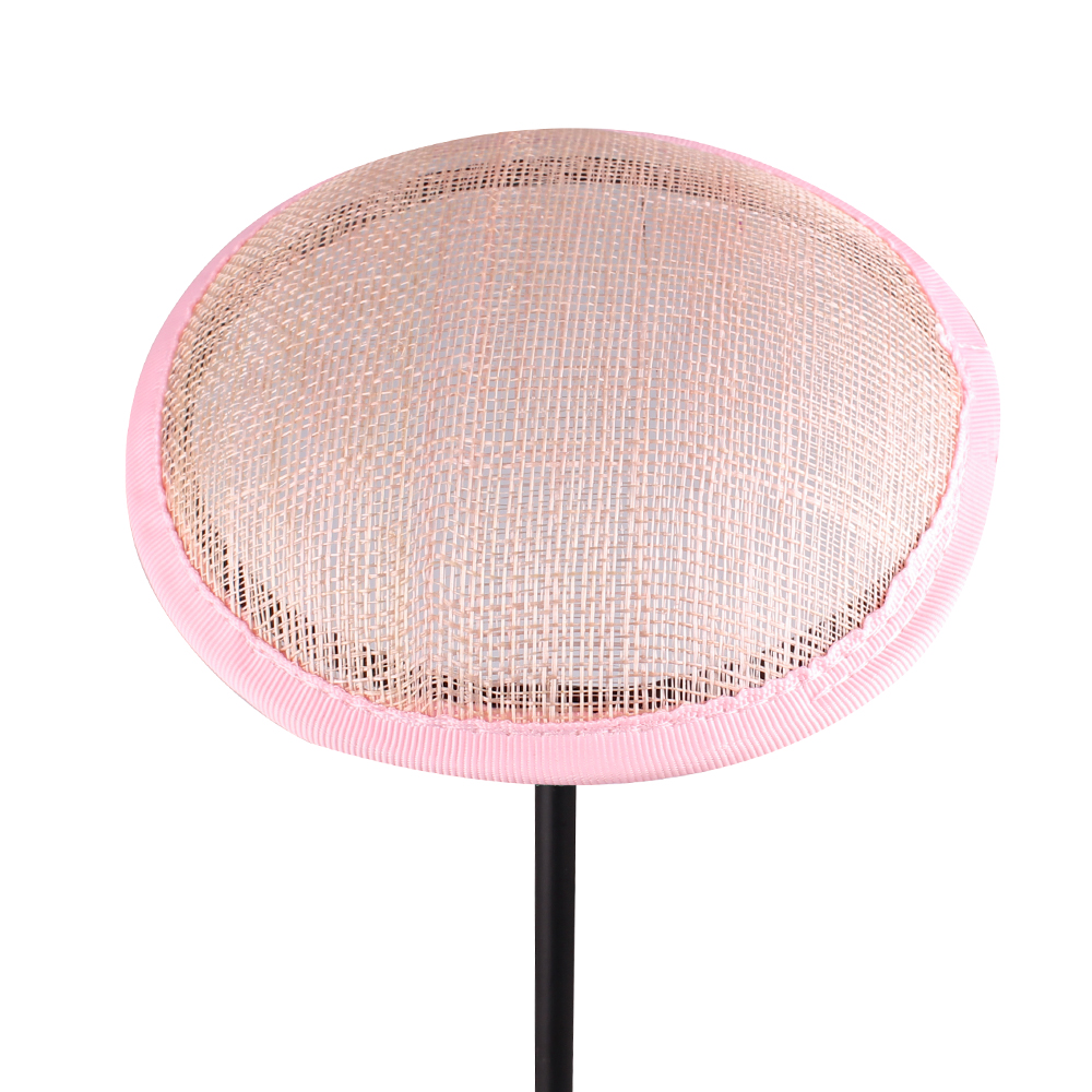 13CM Round Linen Hat DIY Millinery Fascinator Base For Netting Hair Top Hat Women Party Accessory Cap Holder 6PCS/LOT