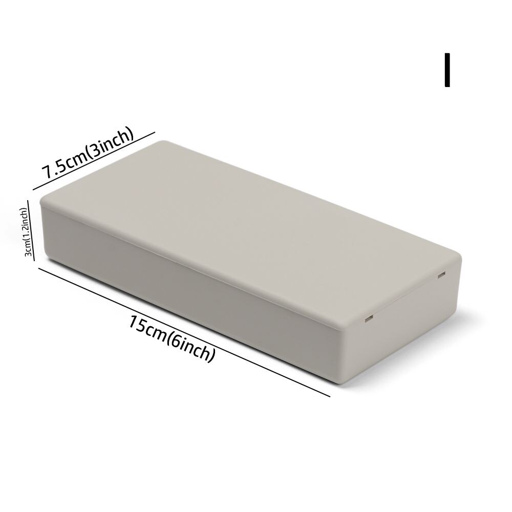 ABS Plastic Electronic Project Box 9 sizes White Enclosure Boxes Waterproof Cover Project Instrument Storage Case Supplies: 150x75x30mm-I