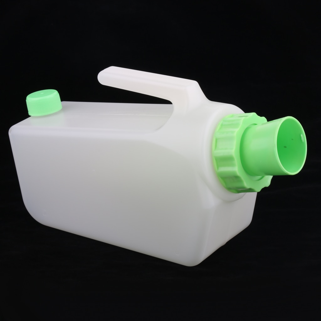 Patients Reusable Male Pee Urinal Bottle, Plastic Night Drainage Container Collector for Old Man